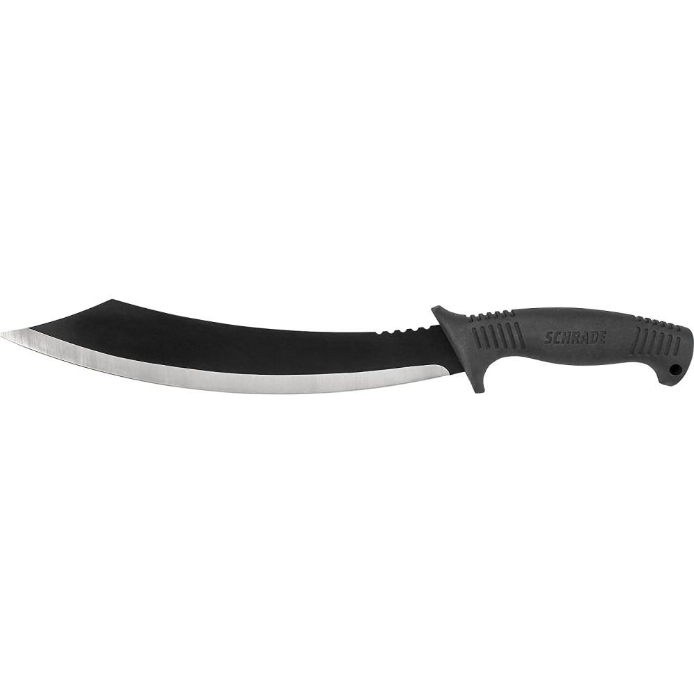 Schrade Mach 1 Fixed Knife 12-Inch Machete Black Blade
