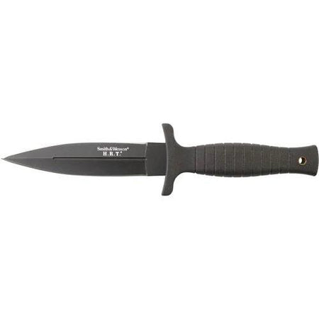 Smith & Wesson HRT Full Tang Fixed Blade Knife 4.75" Spear Point Black
