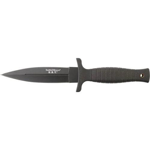 Smith & Wesson HRT Full Tang Fixed Blade Knife 4.75" Spear Point Black