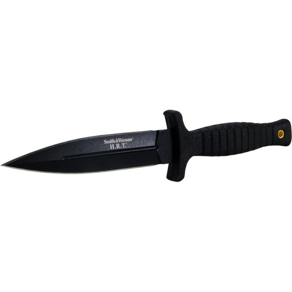 Smith & Wesson HRT False Edge Fixed Dagger Knife 4.7" Black Blade
