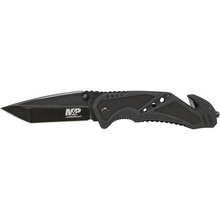 Smith & Wesson M&P SWMP11B Tanto Folder 3 7/8" Black Blade Rescue Lock Knife