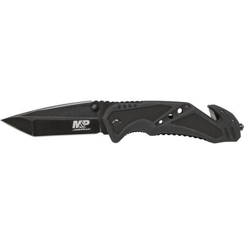 Smith & Wesson M&P SWMP11B Tanto Folder 3 7/8" Black Blade Rescue Lock Knife