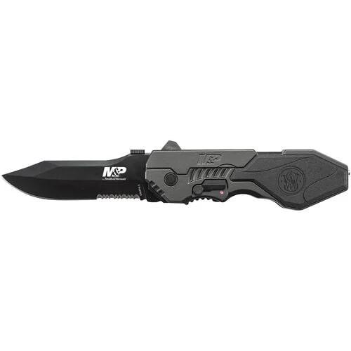 Smith & Wesson M&P Assisted Opening Folding Knife Clip Point 3-3/5" Black