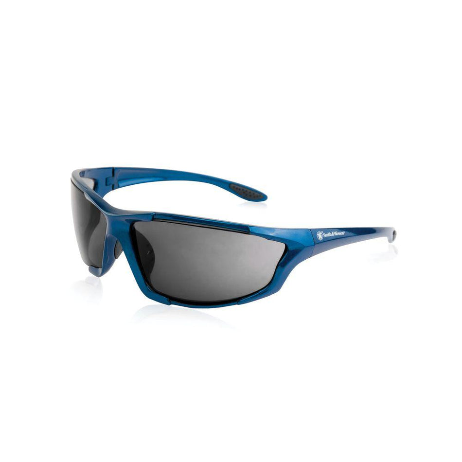 S&W Major Full-Frame Shooting Glasses Blue with Smoke Lenses Z87.1