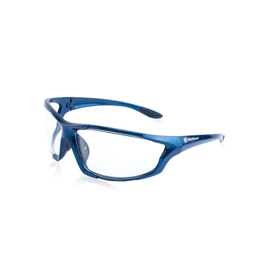 S&W Major Full-Frame Shooting Glasses Blue with Clear Lenses Z87.1