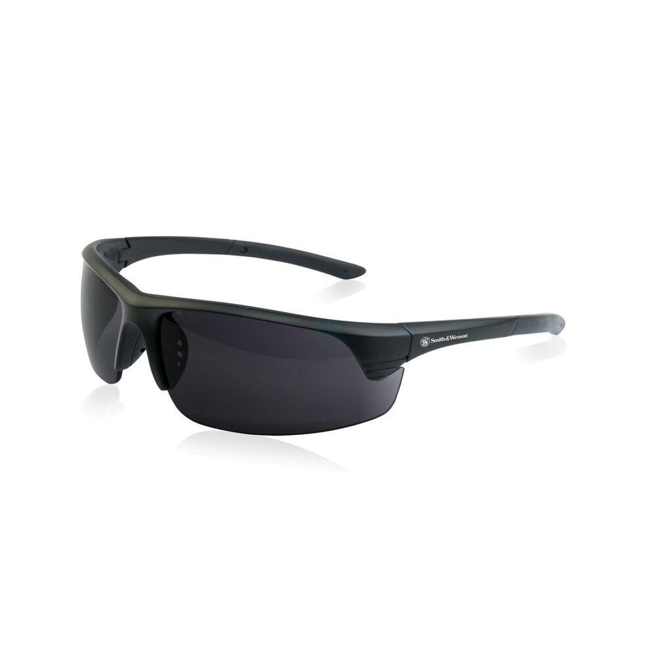 Smith & Wesson Corporal Shooting Glasses Half Frame Black Smoke Lens ANSI Z87.1