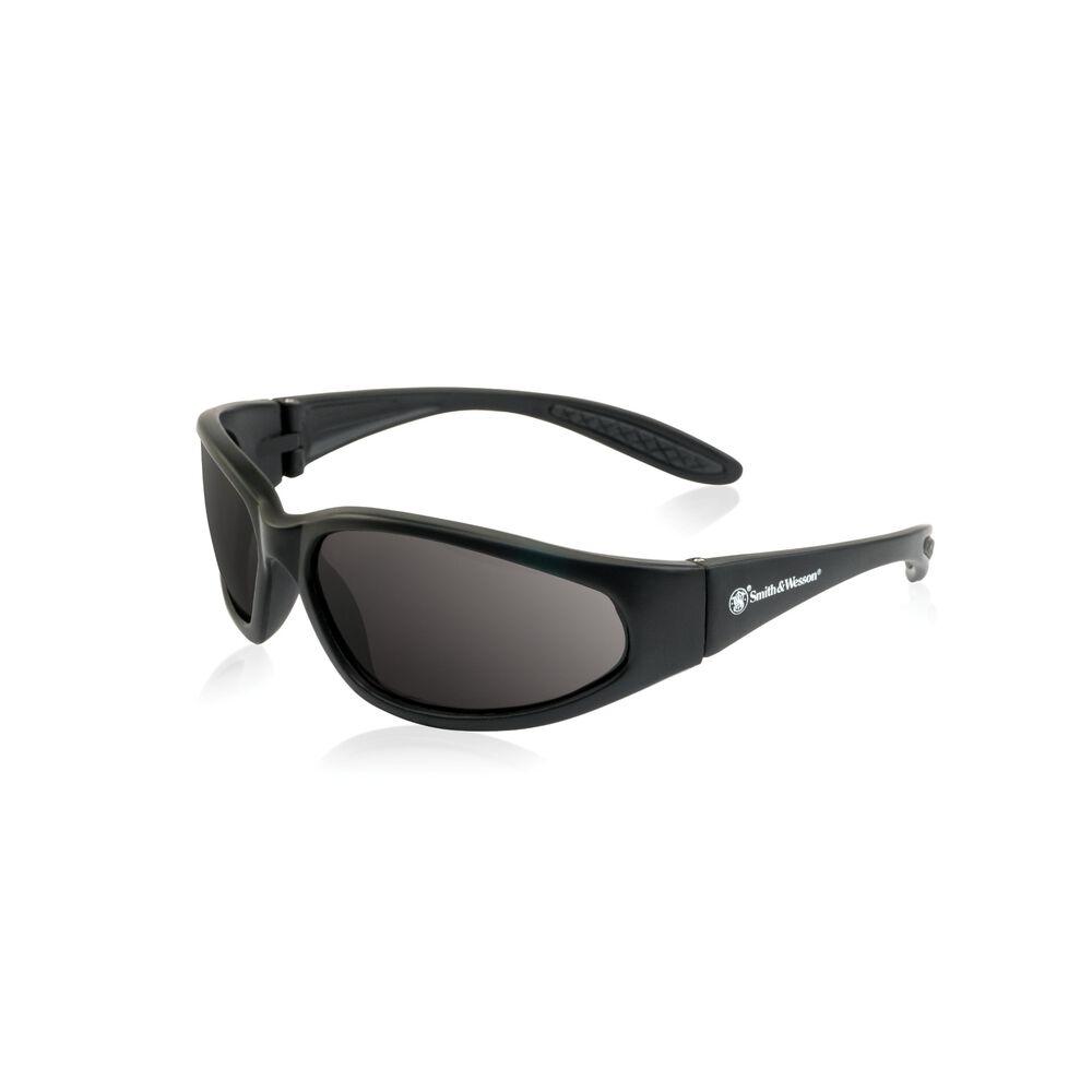 Smith & Wesson Sergeant Shooting Glasses Full Frame Black Smoke Lens ANSI Z87.1