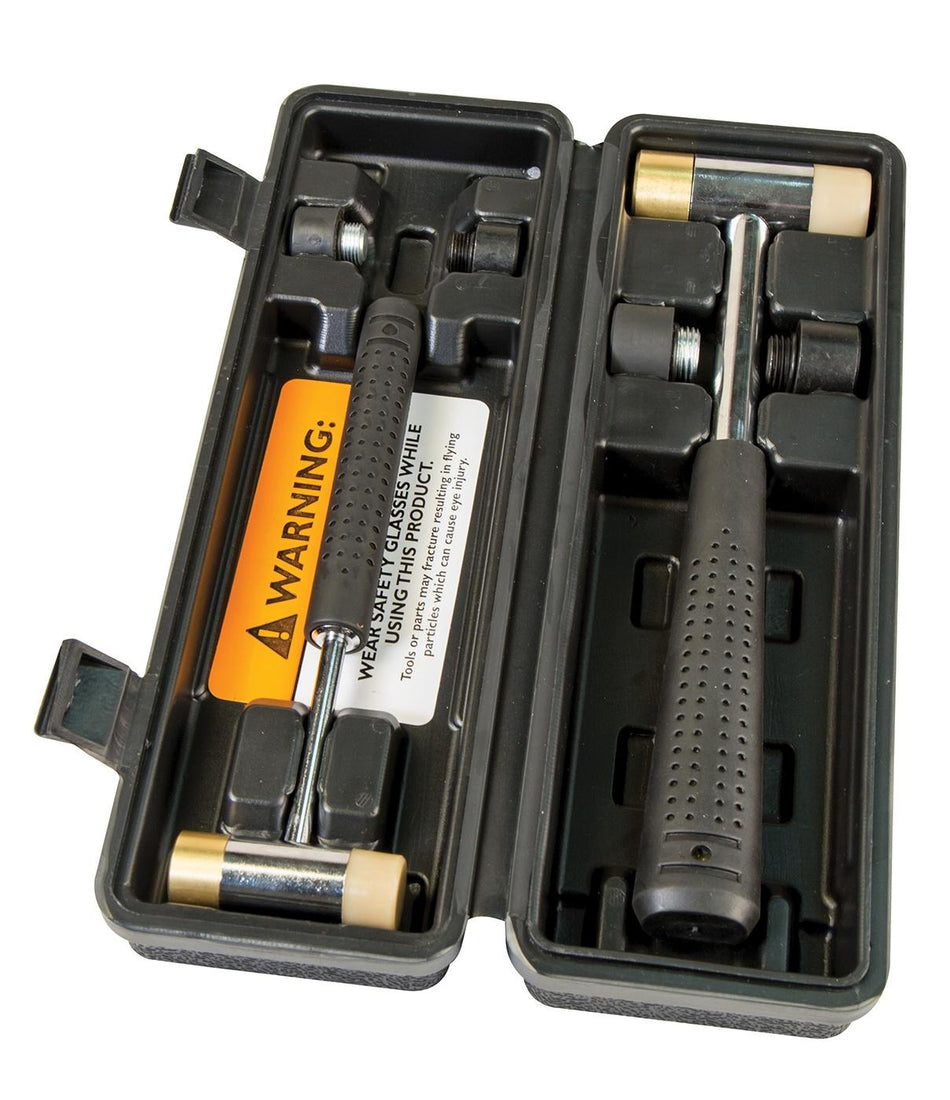Wheeler Engineering Interchangeable Gunsmith Hammer Set - 2 Bodies, 8 Faces