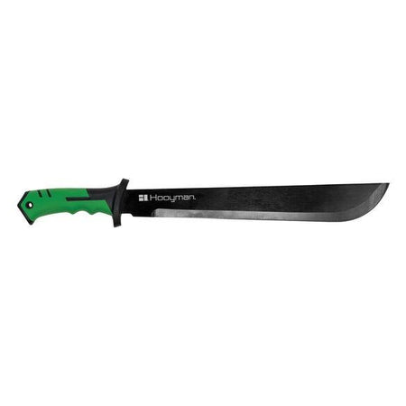 Hooyman 21.25" Bush Machete with No-Slip Green H-Grip Handle