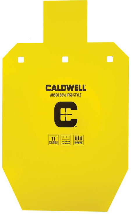 Caldwell AR500 IPSC Steel Target 66% Scale Bright Visible Finish