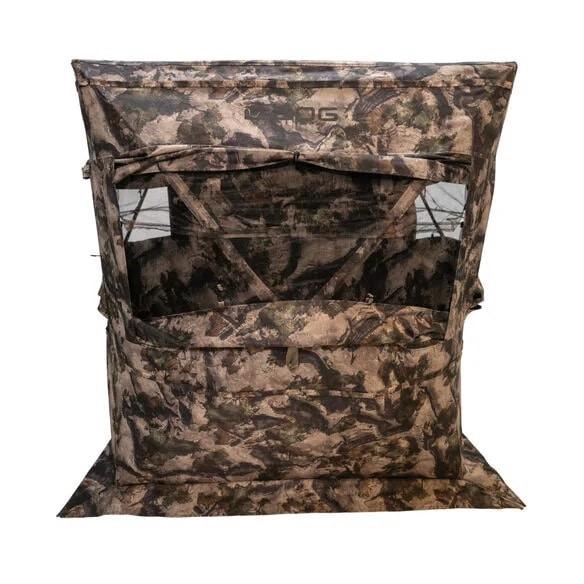 BOG Sitting Hub Hunting Blind 600D Mossy Oak Terra with StealthZip