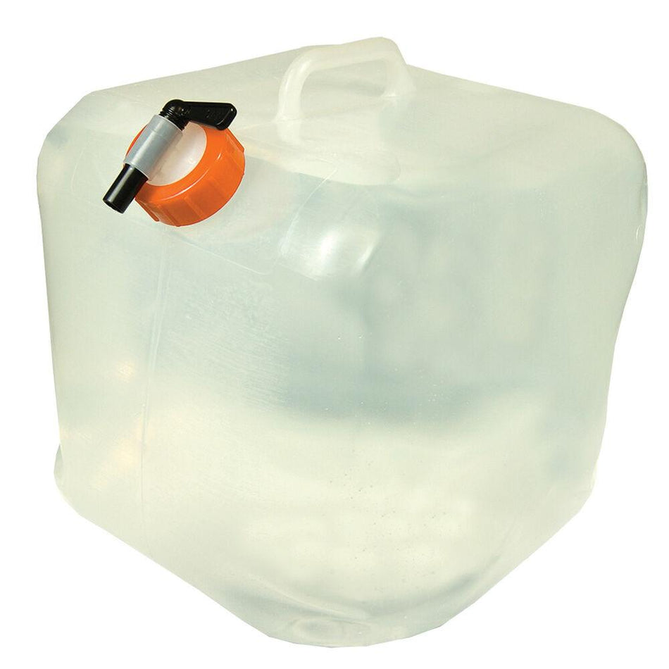 Ultimate Survival 5 Gallon Water Carrier Cube Clear - Foldable Storage