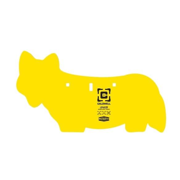Caldwell Game Series AR500 Steel Coyote Silhouette Hanging Target Yellow