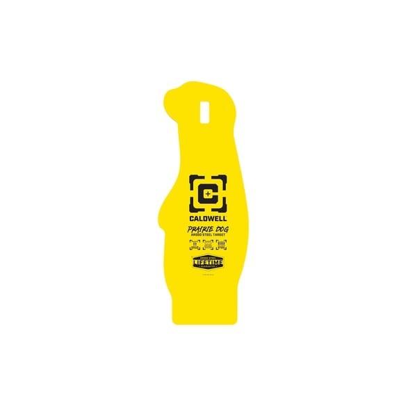 Caldwell AR500 3/8" Prairie Dog Steel Hanging Shooting Target Yellow