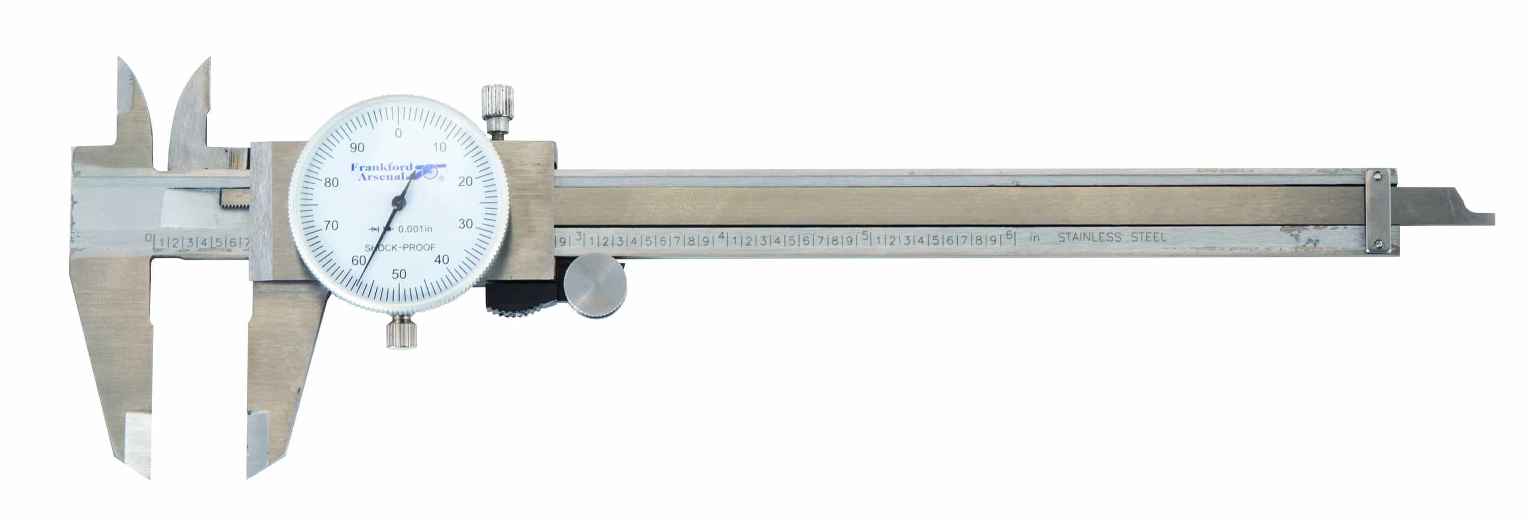 Frankford Stainless Steel Dial Caliper Precision Reloading Measurement Tool
