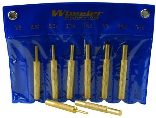 Wheeler 8 Piece Brass Punch Set - Gunsmithing Tool Kit