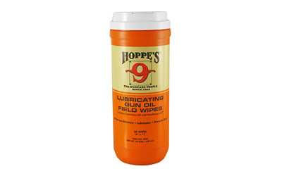Hoppe's 9GO Gun Oil Wipes, 120-Count Large Canister, Lubricates and Prevents Rust