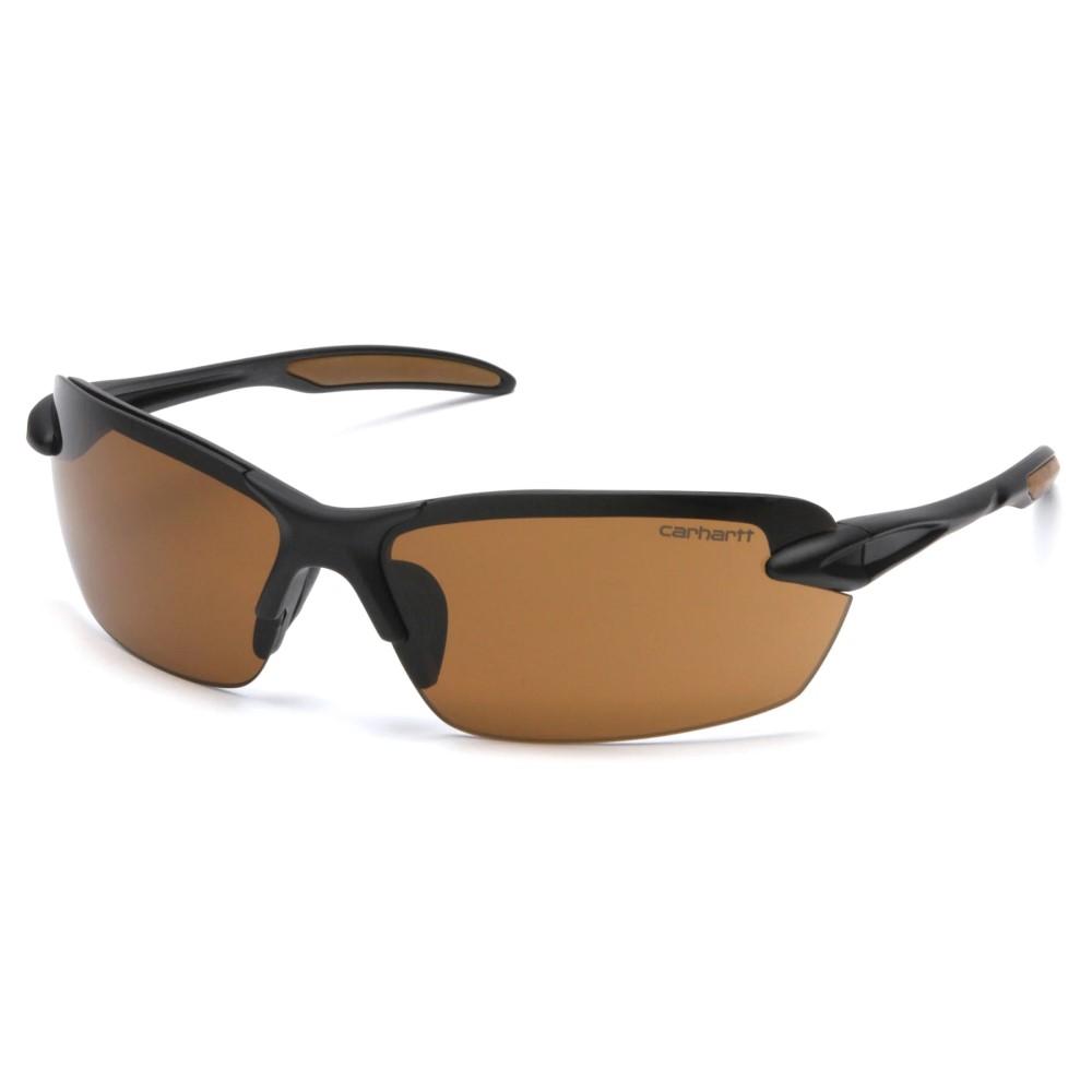 Pyramex Carhartt Spokane Shooting Safety Glasses Black Sandstone Bronze Lens