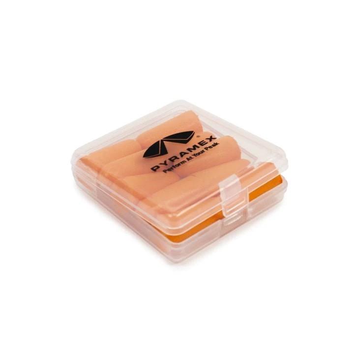 Pyramex 32dB Disposable Foam Earplugs Orange 5-Pair with Case