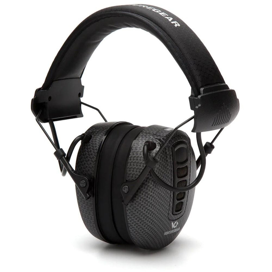 Pyramex Clandestine 24dB NRR Electronic Hearing Protection Earmuff Black Graphite
