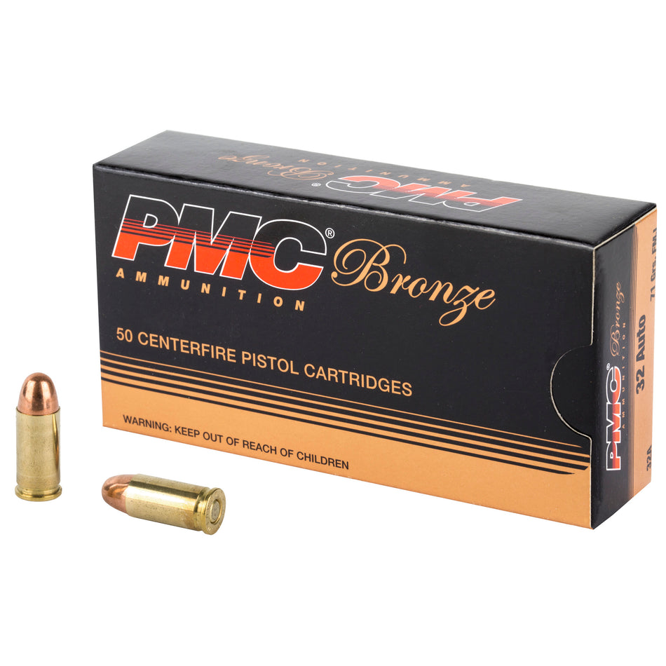 PMC .32 ACP 32A Bronze Full Metal Jacket FMJ 71 Grain