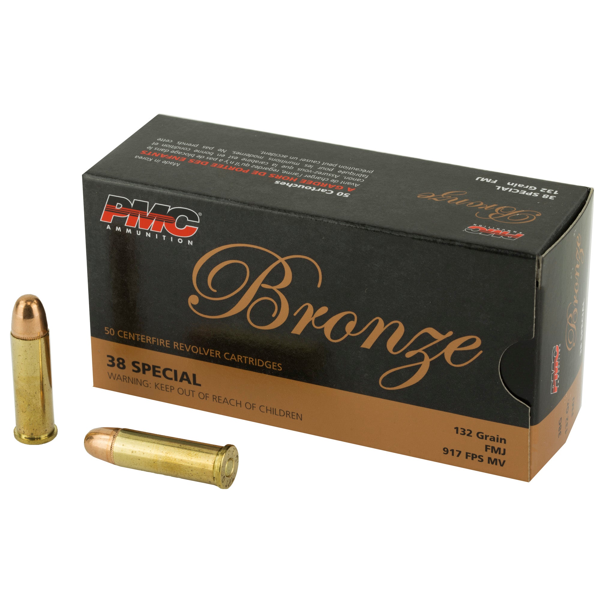 PMC Bronze 38 Special 132 gr Full Metal Jacket (FMJ)