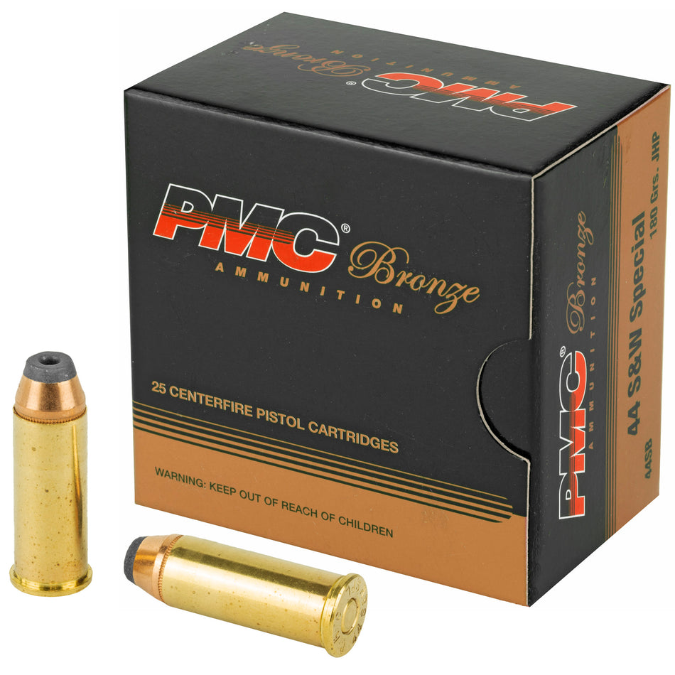 PMC .44 S&W Special 44SB Bronze Jacketed Hollow Point JHP 180 Grain