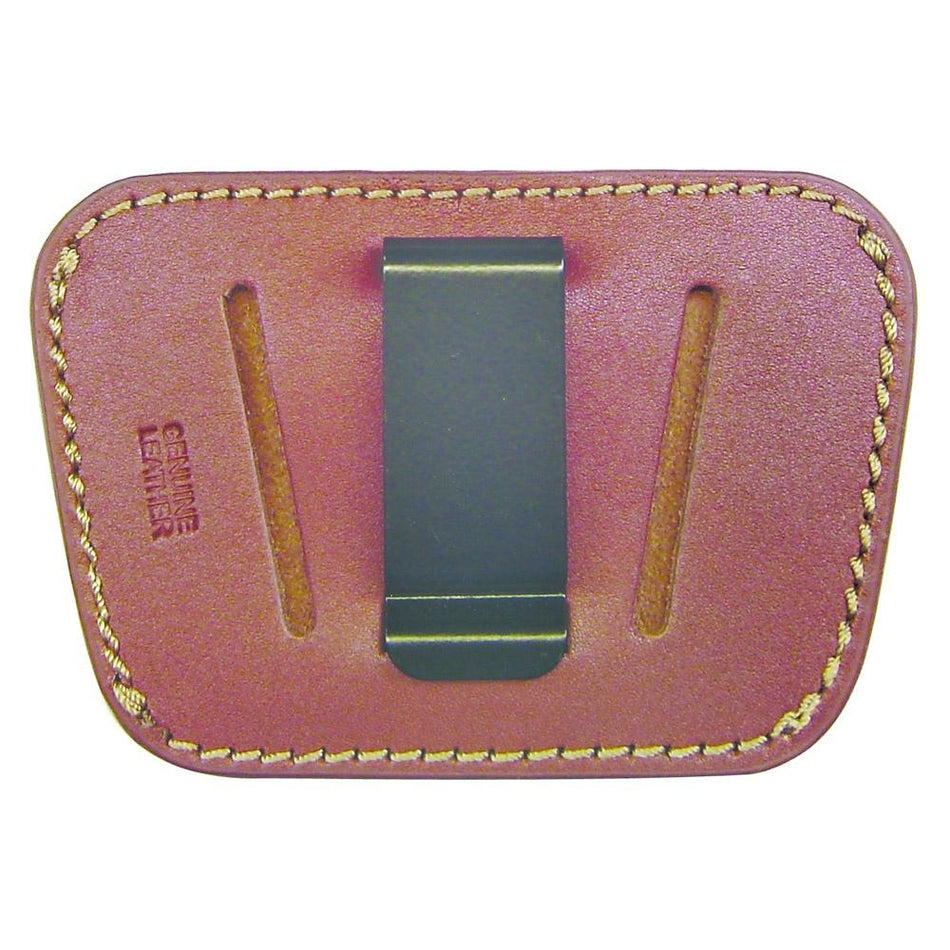 Tan Leather Belt Slide Holster Fits Medium to Large Frame Autos