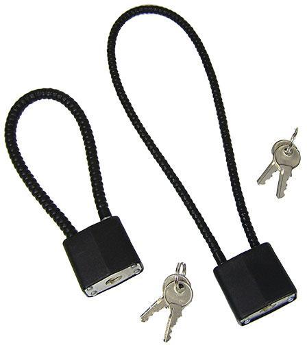 Peacekeeper 15-Inch Rubberized Gun Cable Lock Includes 2 Keys