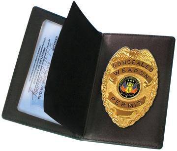 PeaceKeeper CCW Badge and Wallet with ID Window and High Luster Finish
