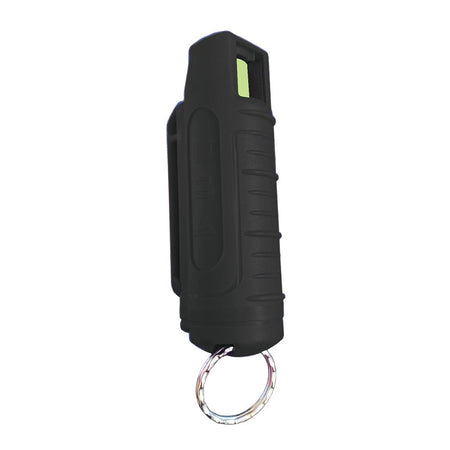 Personal Security Products Blue Heat 1/2 oz Pepper Spray Canister with Case Key Ring Black