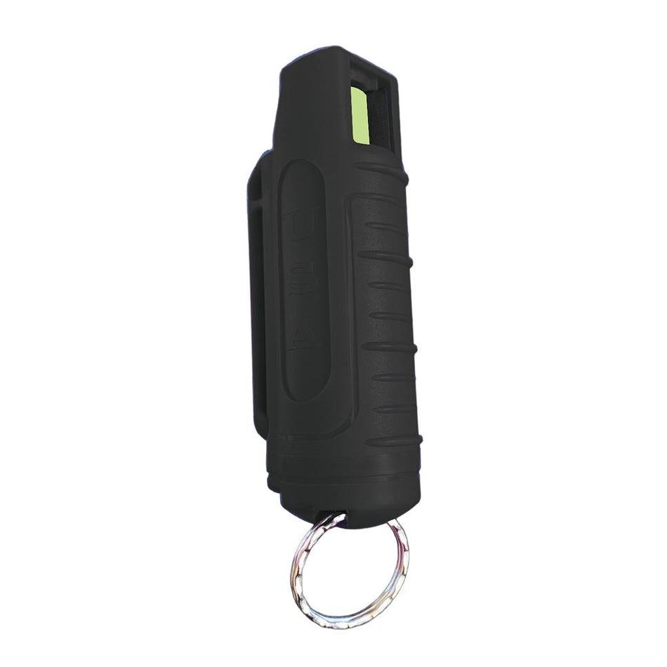 Personal Security Products Blue Heat 1/2 oz Pepper Spray Canister with Case Key Ring Black