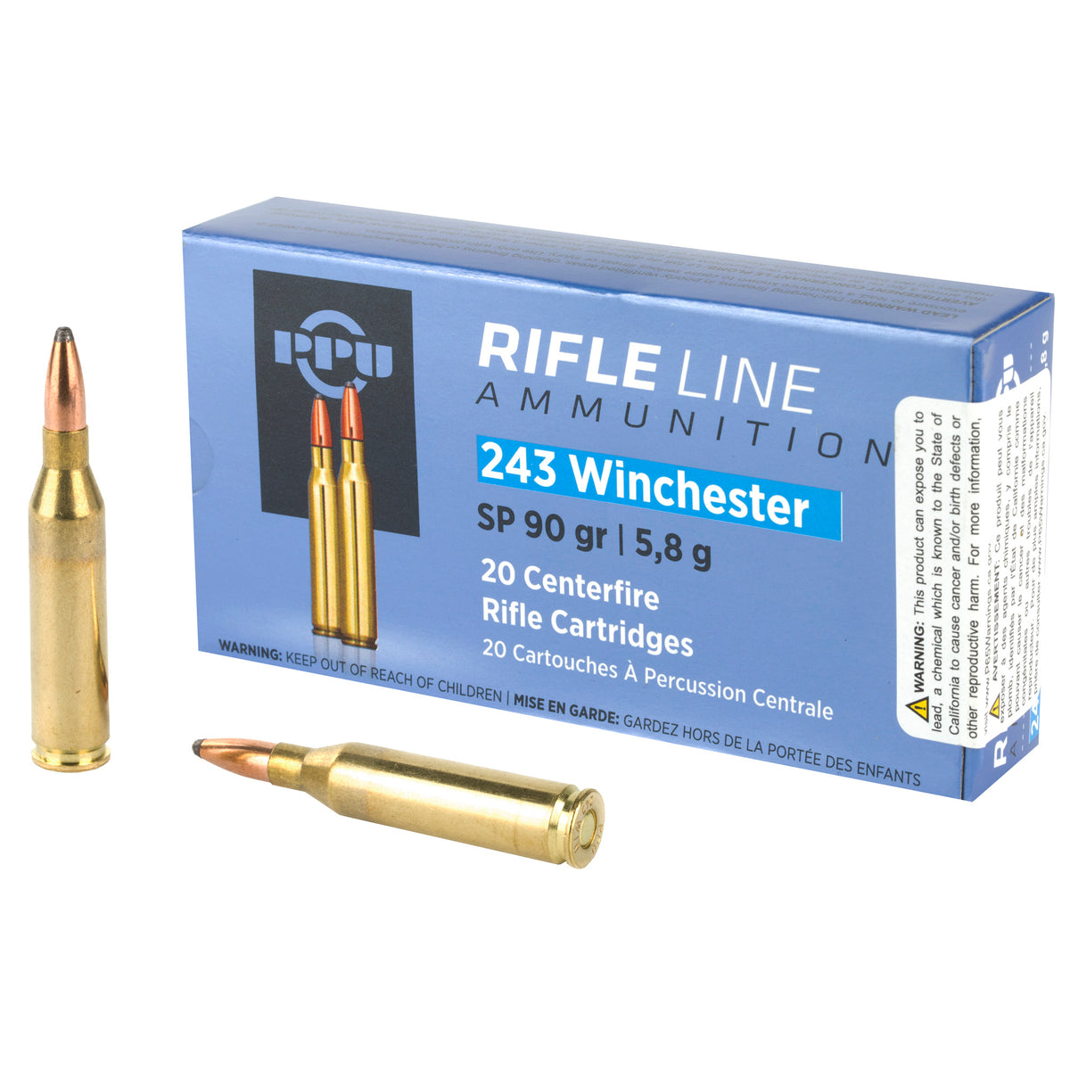 Prvi Partizan .243 Winchester PP2431 8605003812333 Soft Point SP 90 Grain