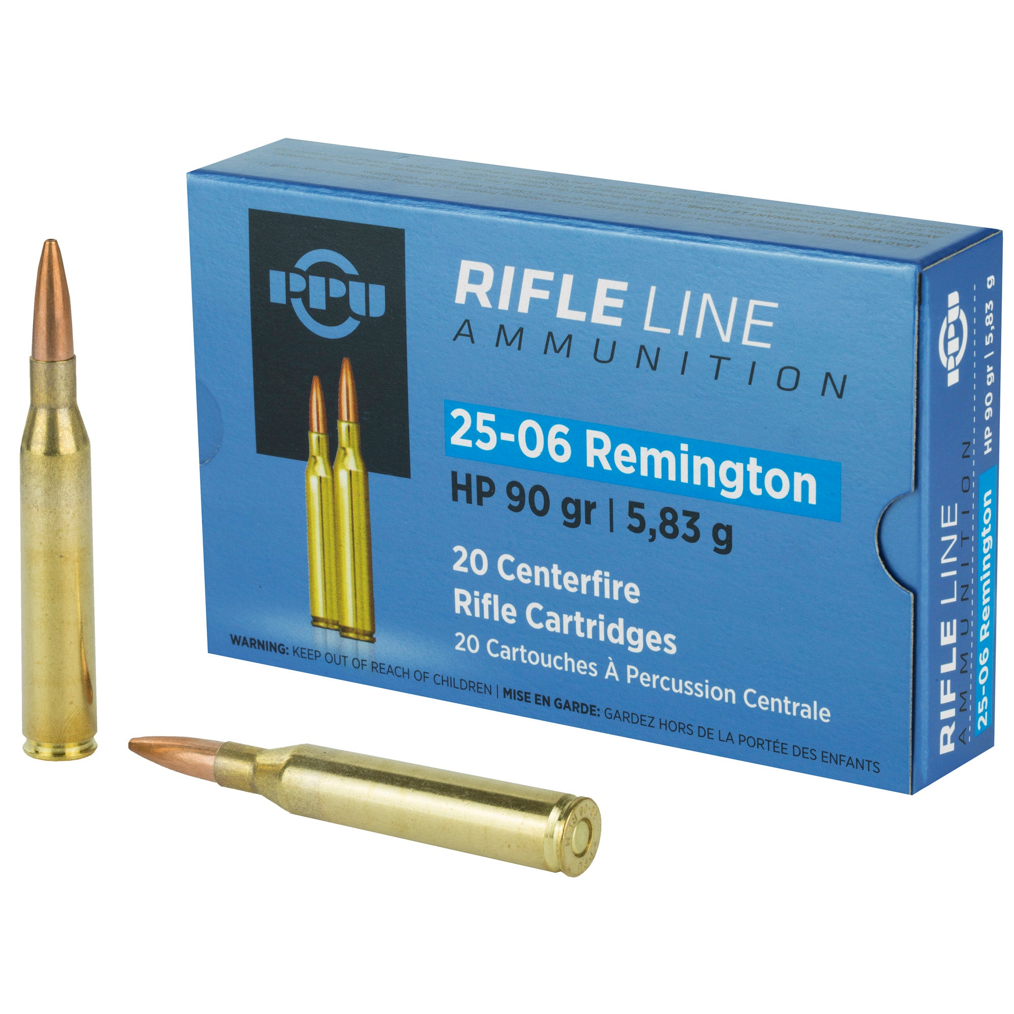 Prvi Partizan .25-06 Remington PP2506H Hollow Point HP 90 Grain