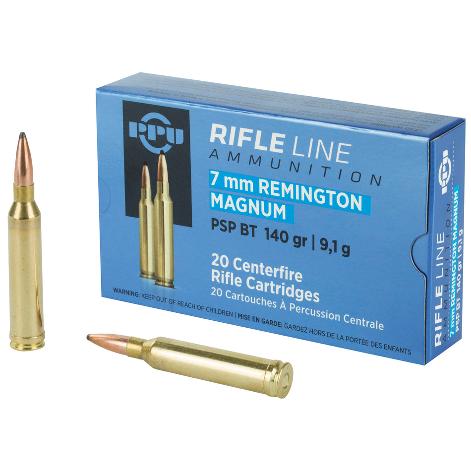 Prvi Partizan 7mm Remington Mag PP7RM1 8605003812678 Pointed Soft Point PSP 140 Grain