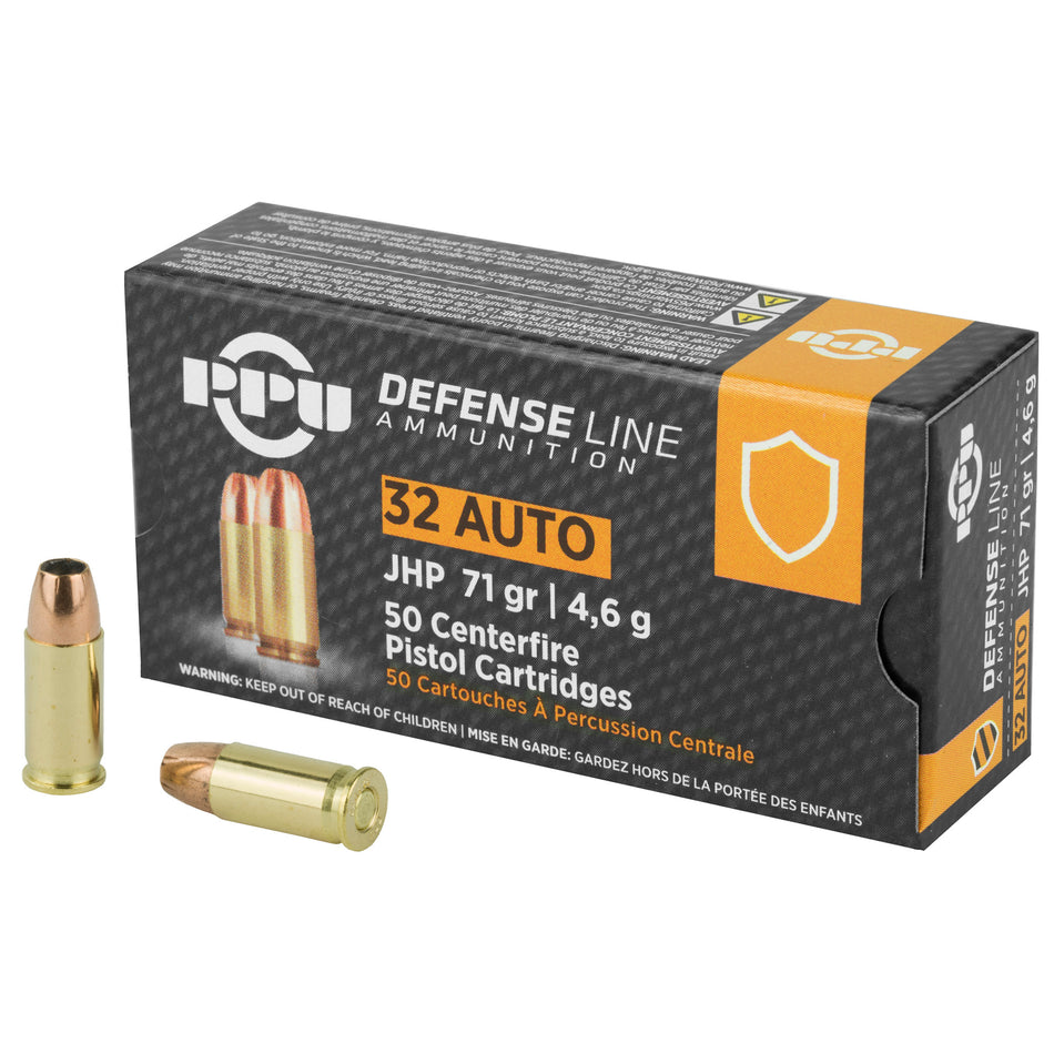 Prvi Partizan .32 ACP PPD32A Handgun Defense Jacketed Hollow Point JHP 71 Grain