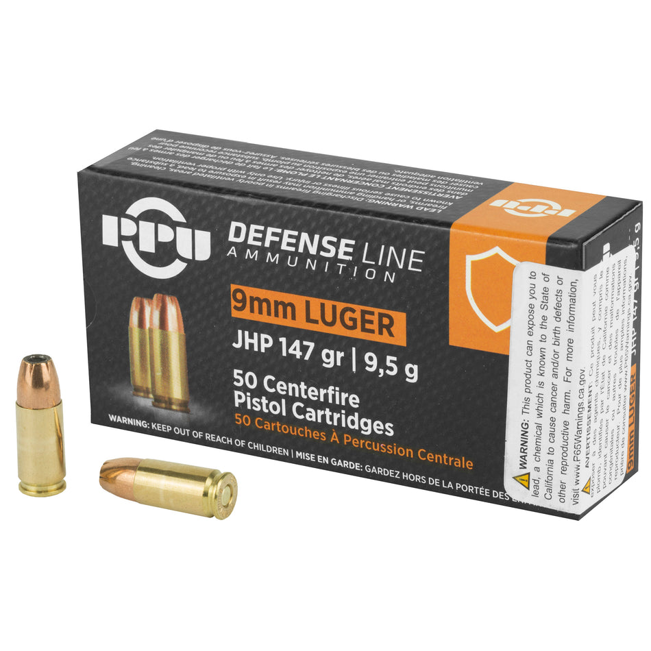 Prvi Partizan 9mm Luger/Parabellum PPD92 Handgun Defense Jacketed Hollow Point JHP 147 Grain