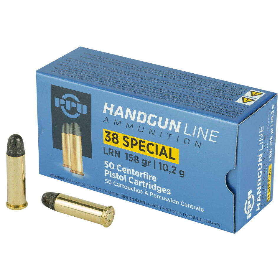 Prvi Partizan .38 Special PPH38SL Lead Round Nose LRN 158 Grain