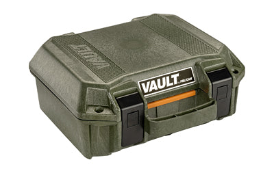 Pelican VCV100-0020-ODG Vault Handgun Case, OD Green, Crushproof, 12.28"x12.03"x5.16"