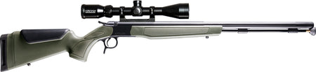 CVA Optima 50 Caliber 26" Black/Green Muzzleloader Package w/ 3-9x40 Scope