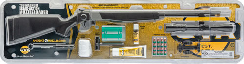 CVA Wolf V2 209M .50 Caliber 24" Stainless/Black Synthetic Muzzleloader 3-9x32 Accessories Package