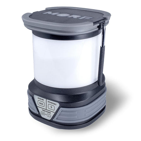 Police Security Twin Power Lantern 400 Lumens USB-C Rechargeable Black
