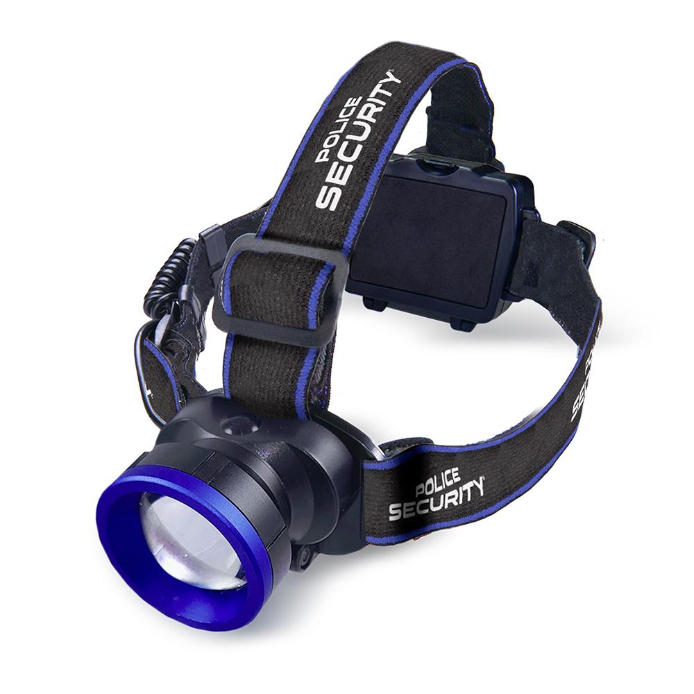 Police Security Flashlights Breakout 600-Lumen COB Headlamp Black