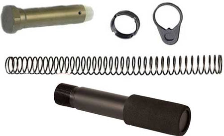 J&E AR Pistol Buffer Tube Combo Kit in Black