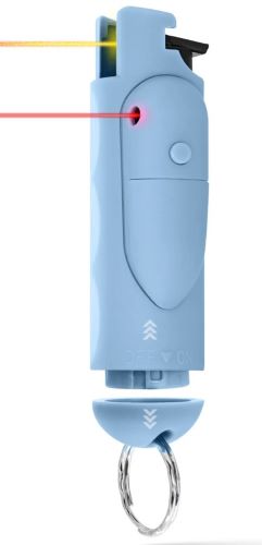 GUARD DOG ACCUFIRE2 PEPPER SPR W/ LASER SIGHT & KEYCHAIN BLUE