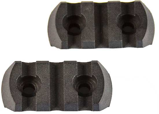 J&E 1.5" 3-Slot Polymer M-LOK Accessory Rail, 2-Pack