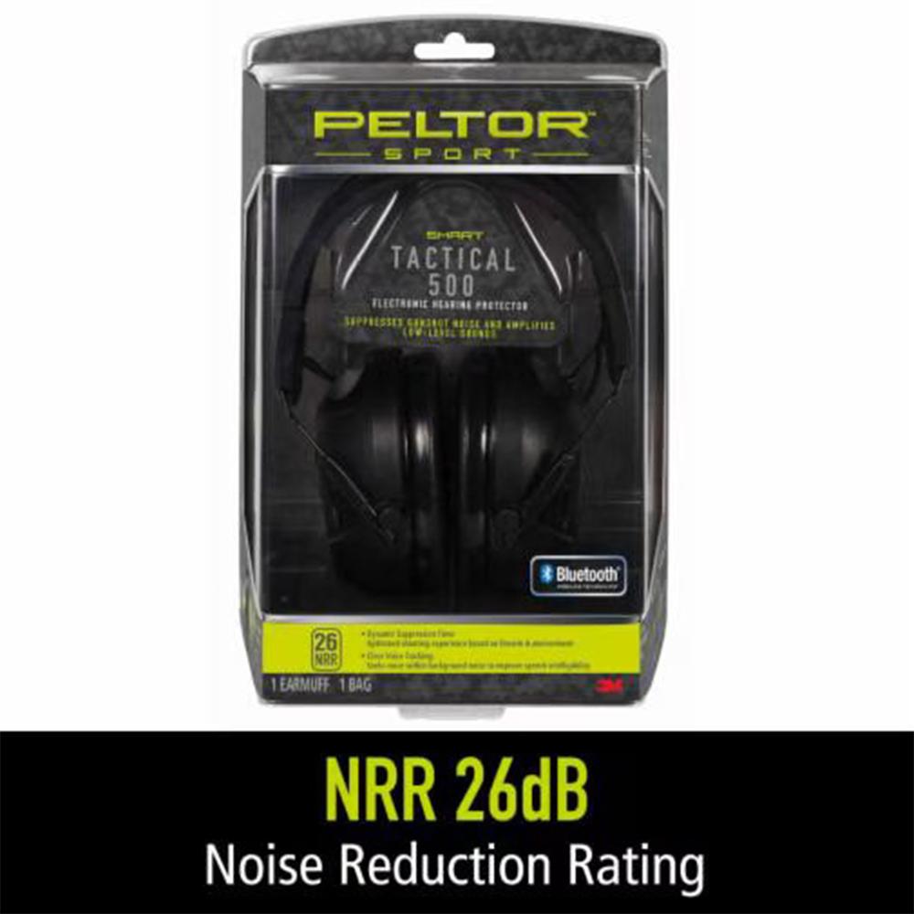 Peltor Sport Tactical 500 Bluetooth Electronic Hearing Protection 26dB Black