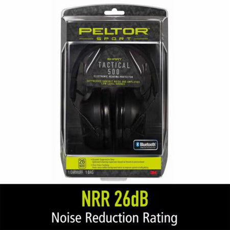 Peltor Sport Tactical 500 Bluetooth Electronic Hearing Protection 26dB Black