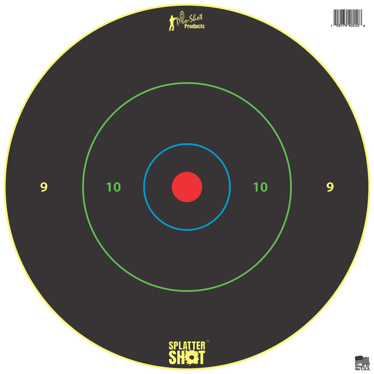 Pro-Shot 12" Multi-Color Bullseye Reactive Splatter Target 5/ct