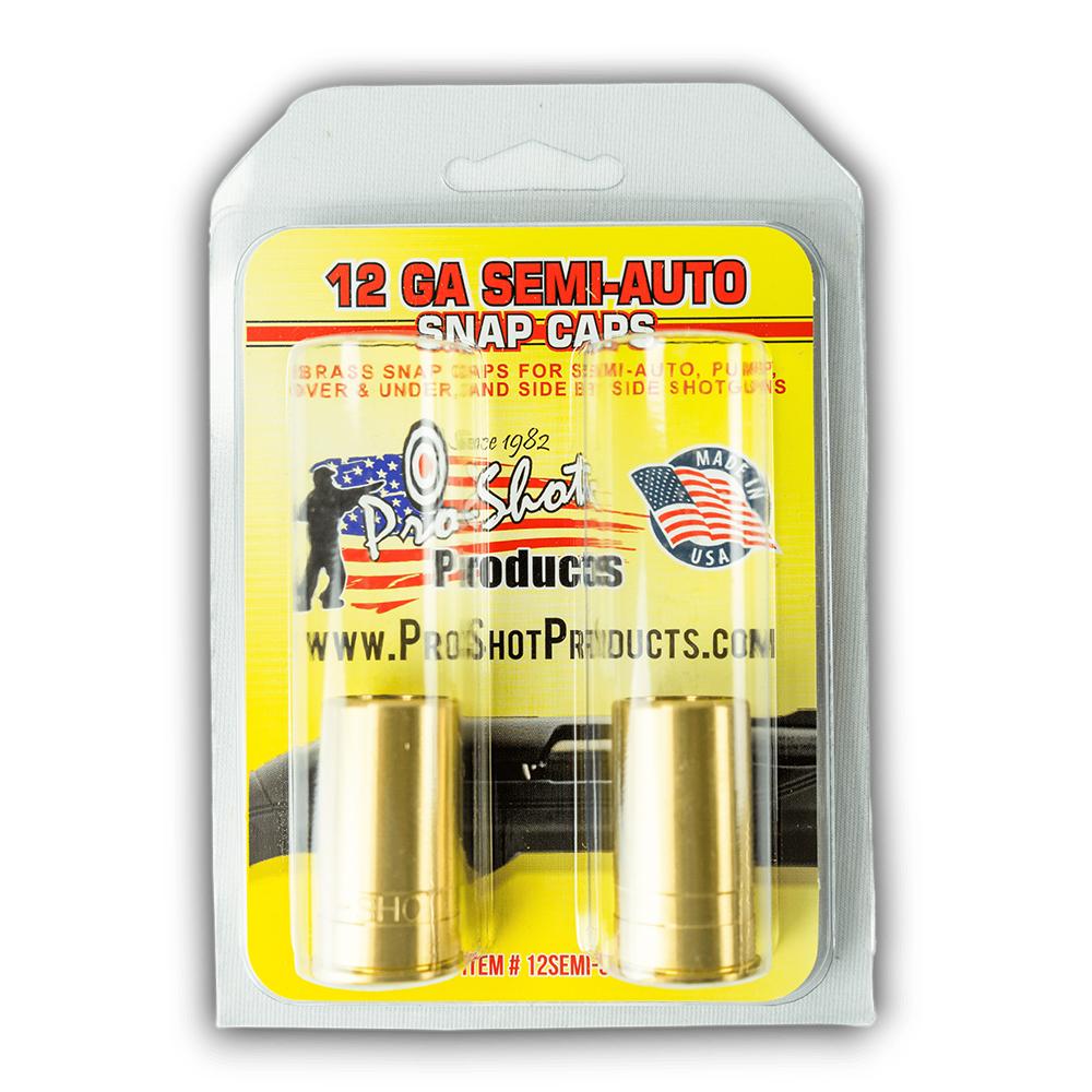 Pro-Shot 12 ga Brass Snap Caps for Semi-Auto Shotguns